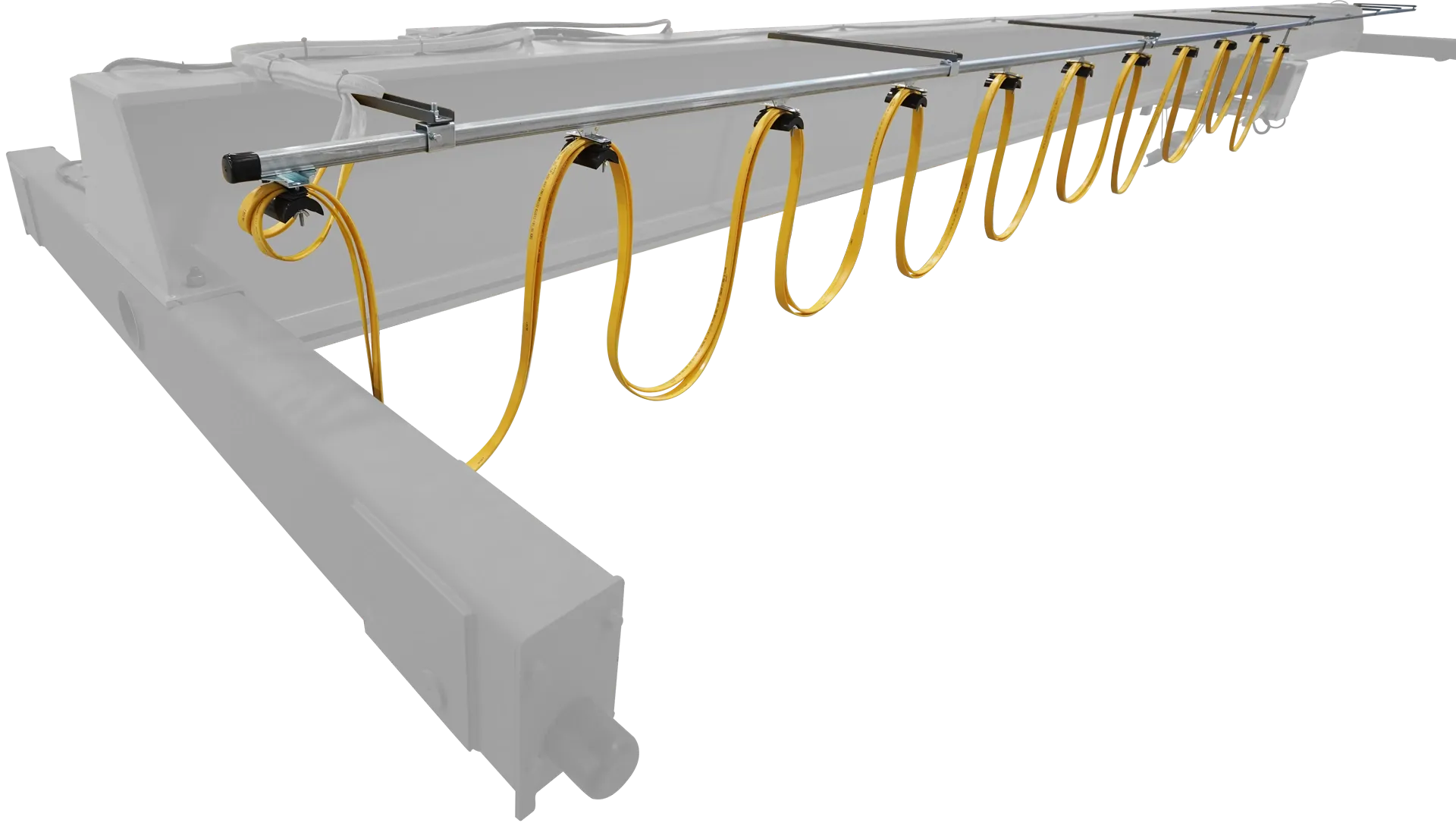 Starke festoon system installed on an overhead crane system