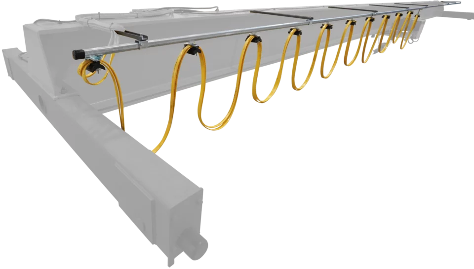 Starke festoon system installed on an overhead crane system