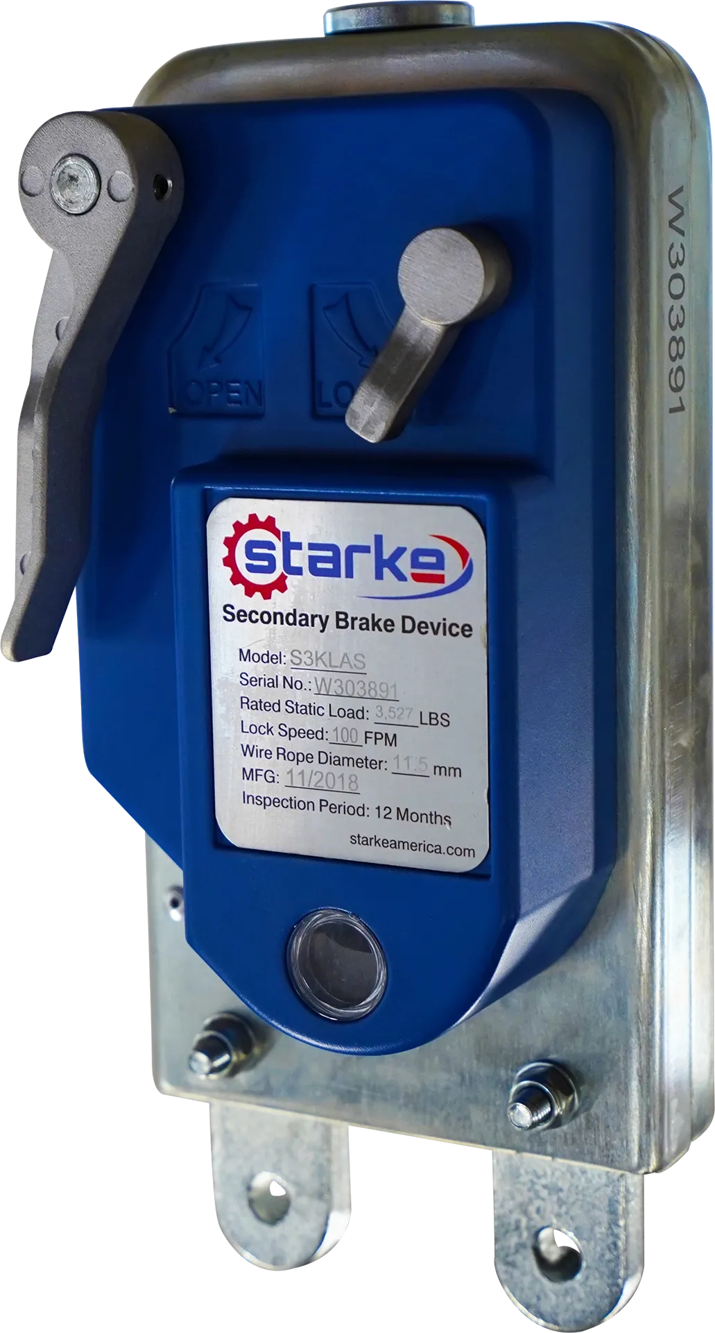 Secondary Brake Device S3KLAS Model