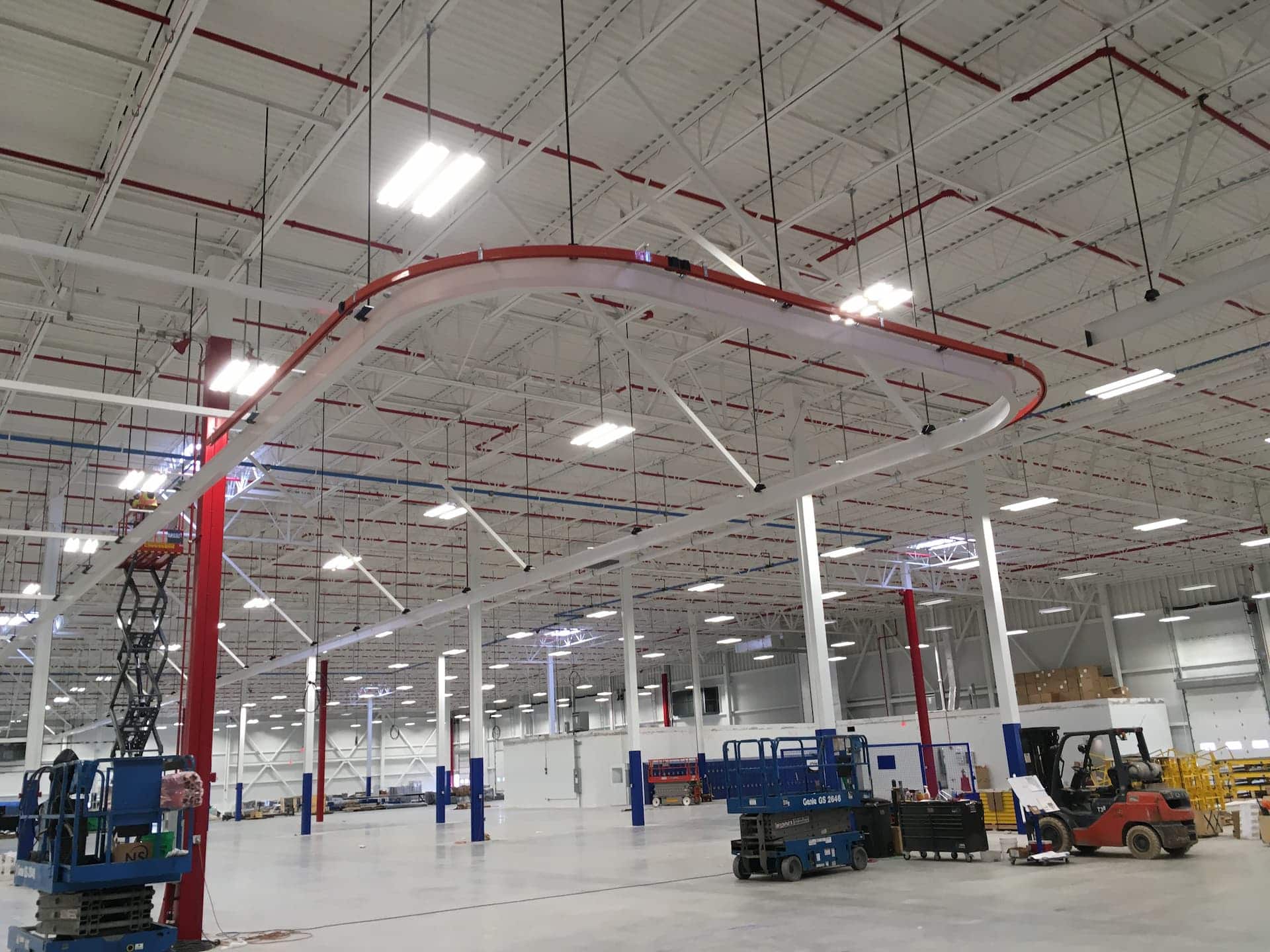 Starke enclosed FlexTrack installed in new industrial plant